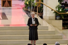 Sister Goretti welcomes the Congregation